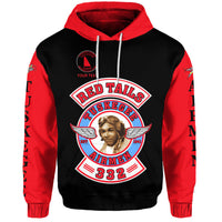 Custom Tuskegee Airmen Motorcycle Club Hoodie TAMC Red Tails Original Style Black Red LT8 - Wonder Print Shop
