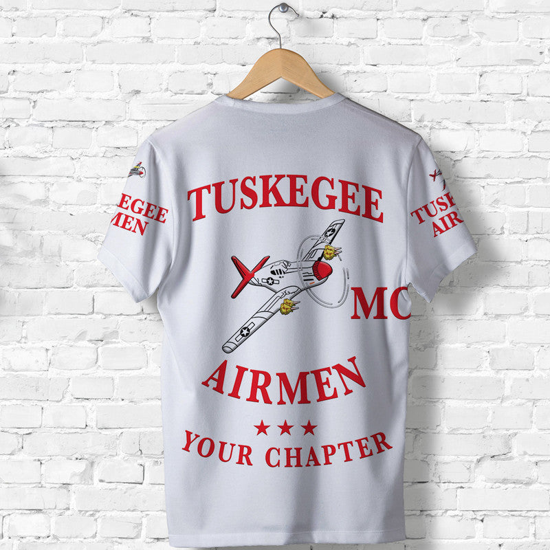 Custom Tuskegee Airmen Motorcycle Club T Shirt The White Tails Unique Style White LT8 - Wonder Print Shop