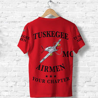 Custom Tuskegee Airmen Motorcycle Club T Shirt TAMC Spit Fire Unique Style Red LT8 - Wonder Print Shop
