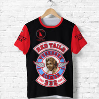 Custom Tuskegee Airmen Motorcycle Club T Shirt TAMC Red Tails Original Style Black Red LT8 - Wonder Print Shop