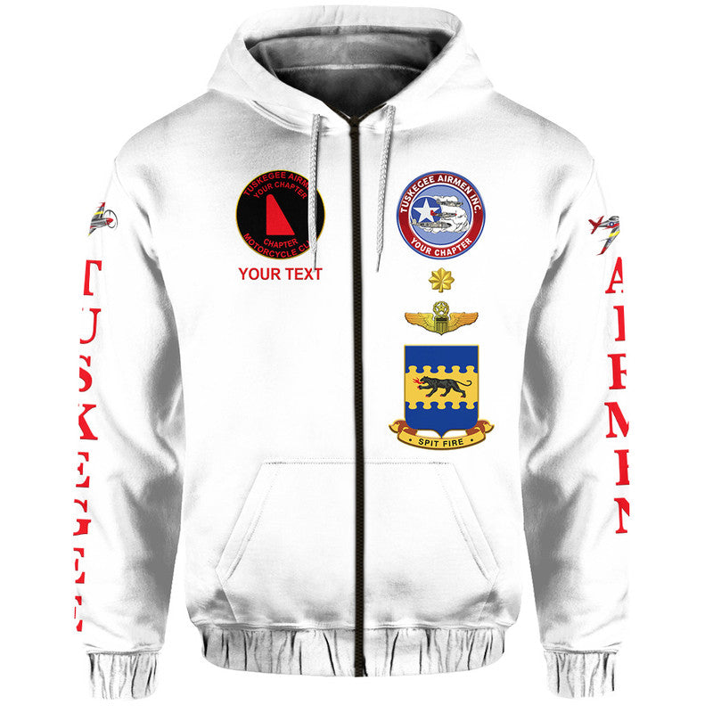 Custom Tuskegee Airmen Motorcycle Club Hoodie The White Tails Unique Style White LT8 - Wonder Print Shop