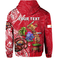 Custom Tahiti Eimeo Teahamai PC Zip Hoodie Team Varua Ino Red LT8 - Wonder Print Shop