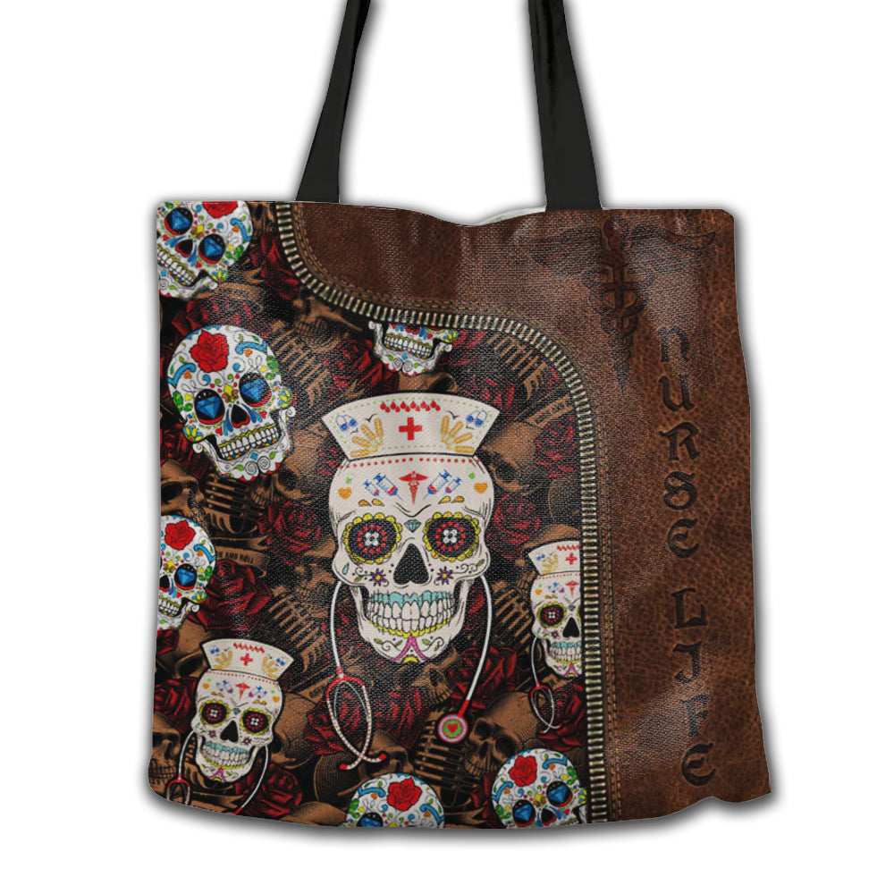sugar-skull-nurse-leather-style-skull-nurse-nurse-life-nurse-gift-tote-bag