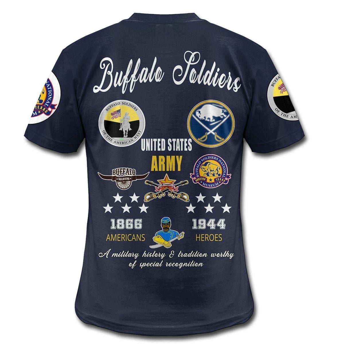 African T Shirt Buffalo Soldiers Tee - Wonder Print Shop