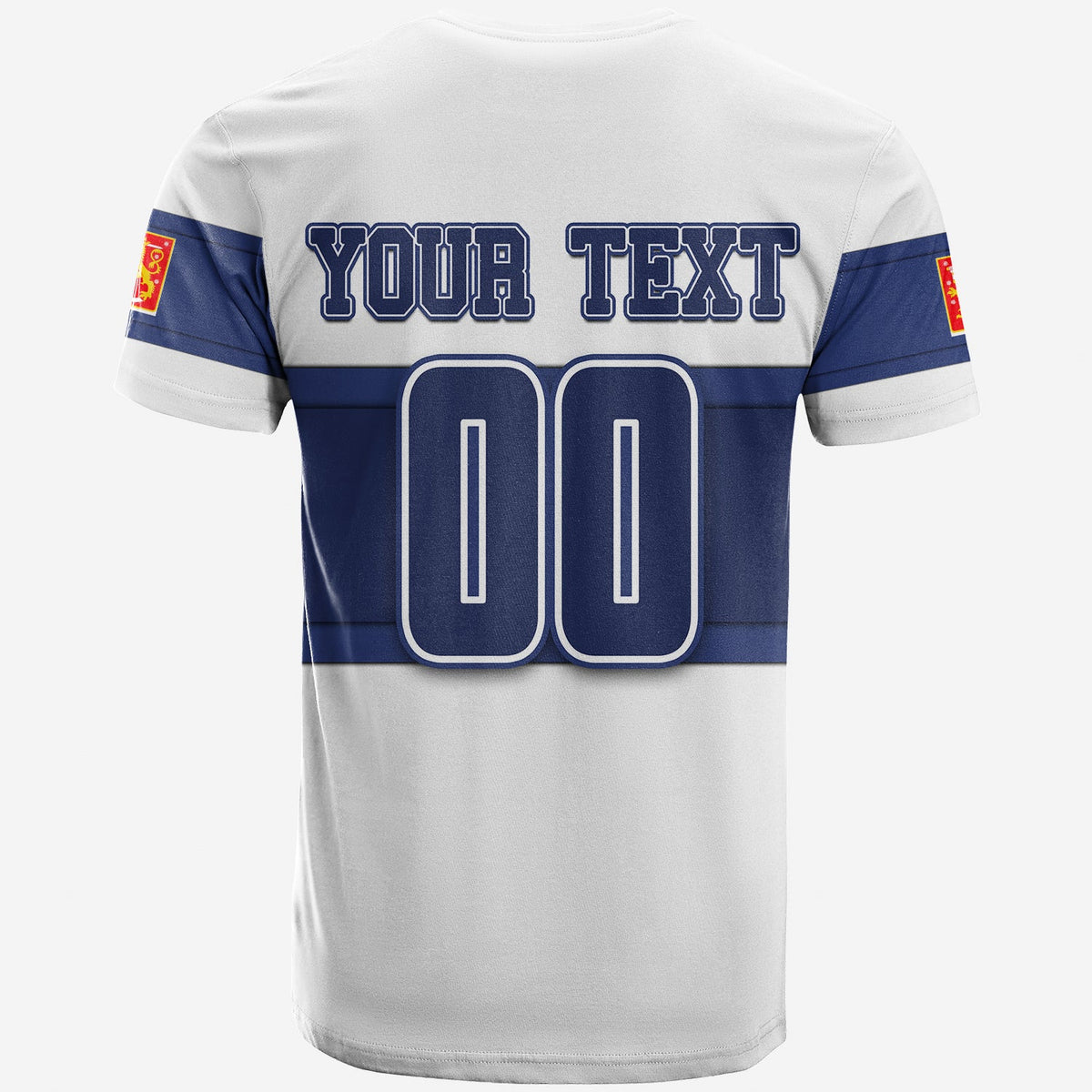 Custom Finland Hockey Suomi T Shirt White LT6 - Wonder Print Shop