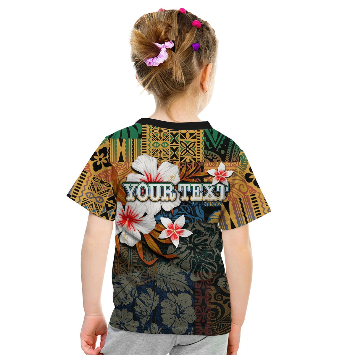 Custom Hawaii Fish Hook T Shirt KID Style LT6 - Wonder Print Shop