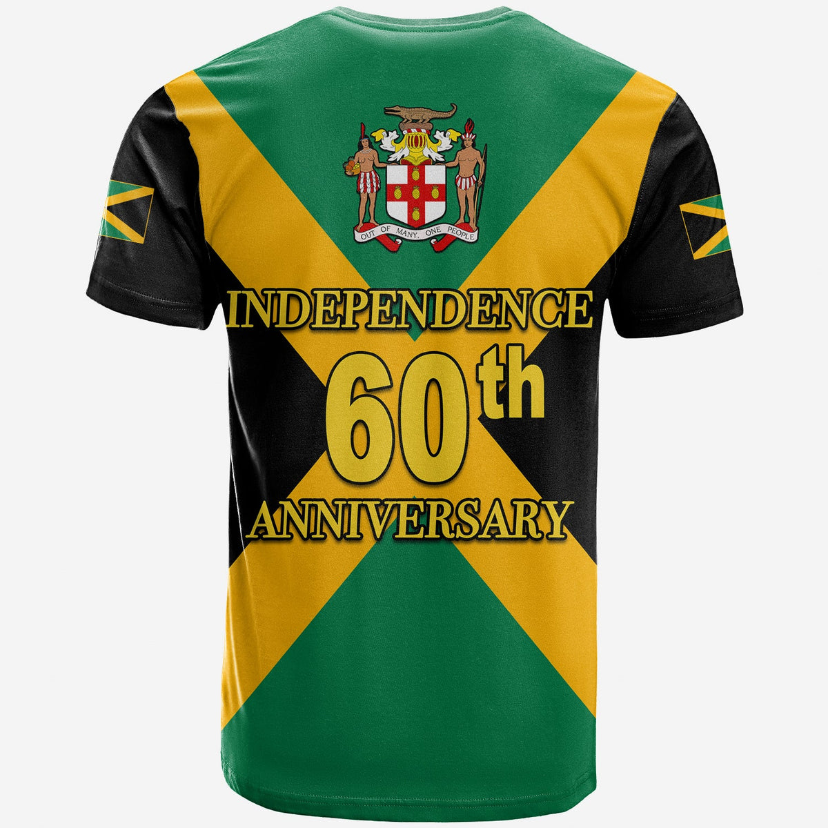 Jamaica Independence Day T Shirt Coat Of Arms LT6 - Wonder Print Shop