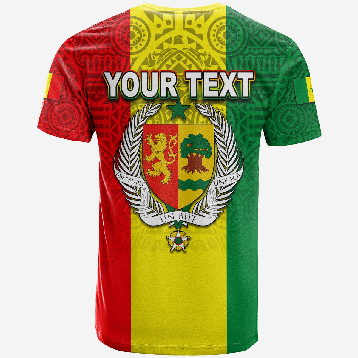 Custom Senegal T Shirt African Pattens LT6 - Wonder Print Shop