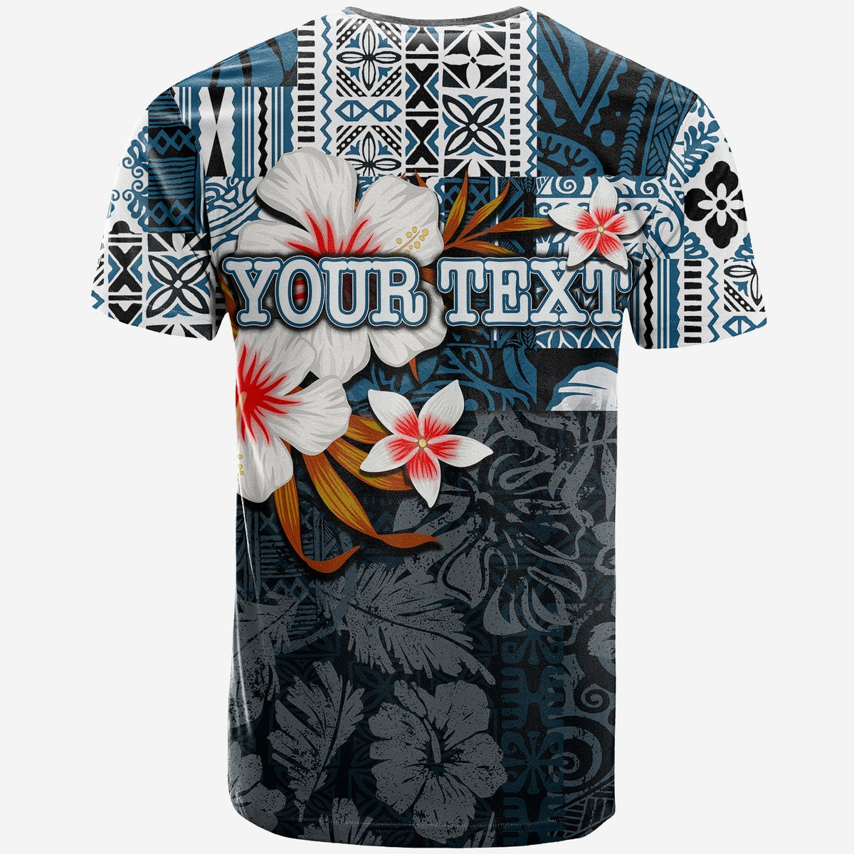 Custom Hawaii Fish Hook T Shirt Blue Style LT6 - Wonder Print Shop