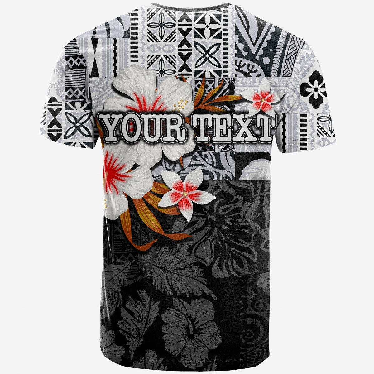 Custom Hawaii Fish Hook T Shirt Black Style LT6 - Wonder Print Shop