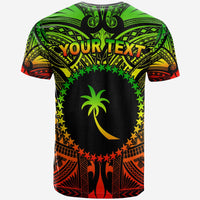 Custom Chuuk Flag T Shirt Micronesia Style Reggae LT13 - Wonder Print Shop