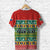 Custom South Africa Christmas T Shirt African Springbok LT13 - Wonder Print Shop