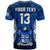 Custom Fiji Rugby T Shirt Flying Fijians Blue Tapa Pattern LT13 - Wonder Print Shop