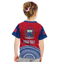 Custom Tuamasaga Samoa T Shirt KID Polynesian Pattern LT13 - Wonder Print Shop