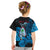 Custom Guam Seal T Shirt KID Polynesian Turtle with Flowers Version Blue LT13 - Wonder Print Shop