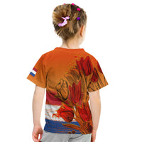 (Custom Personalised) Netherlands T Shirt KID Style Tulip National Flower LT13 - Wonder Print Shop