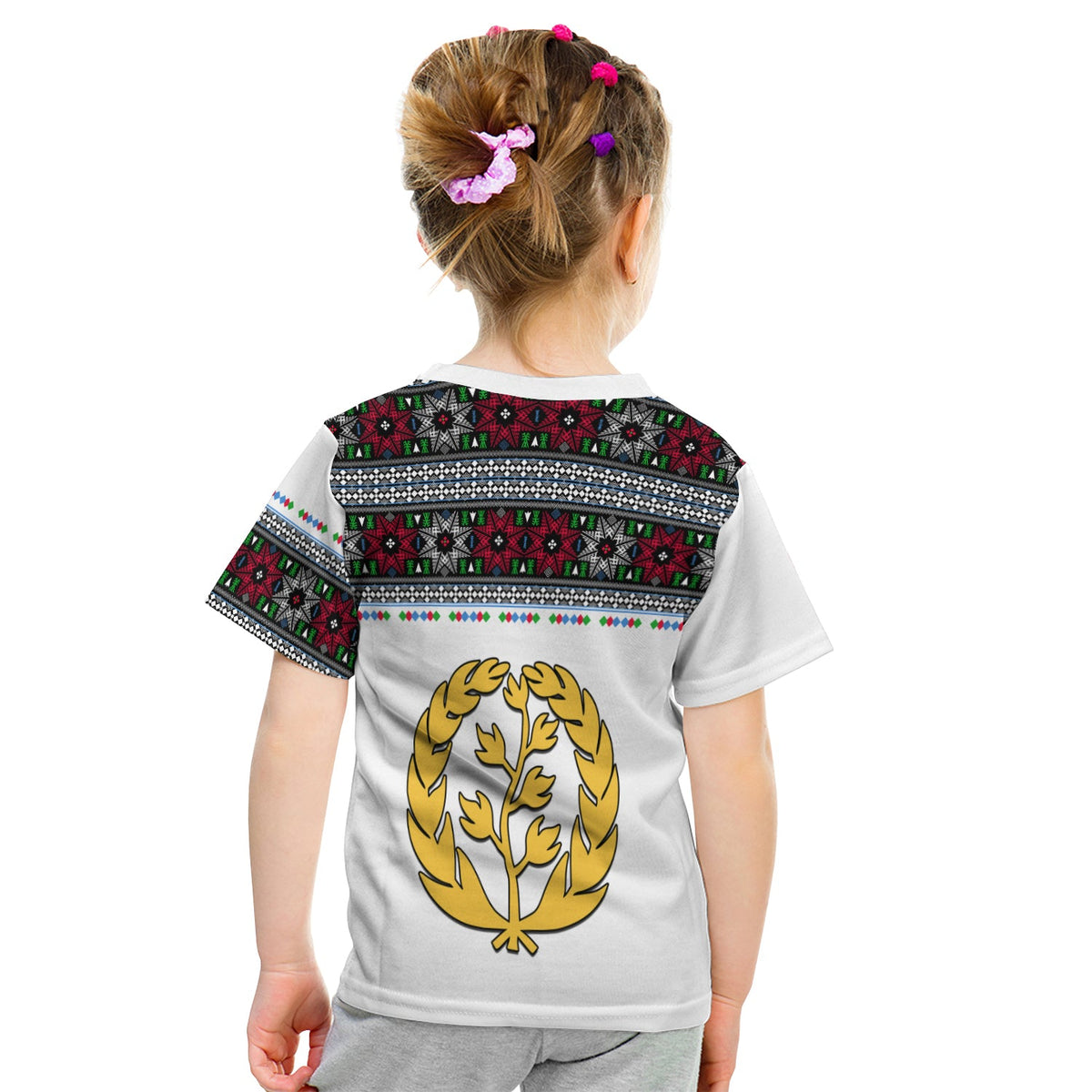 Eritrea Tibeb T Shirt KID Eritrean Cross Mix Flag LT13 - Wonder Print Shop