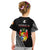 Tonga T Shirt KID Tongan Pattern Blithesome Version Black LT13 - Wonder Print Shop