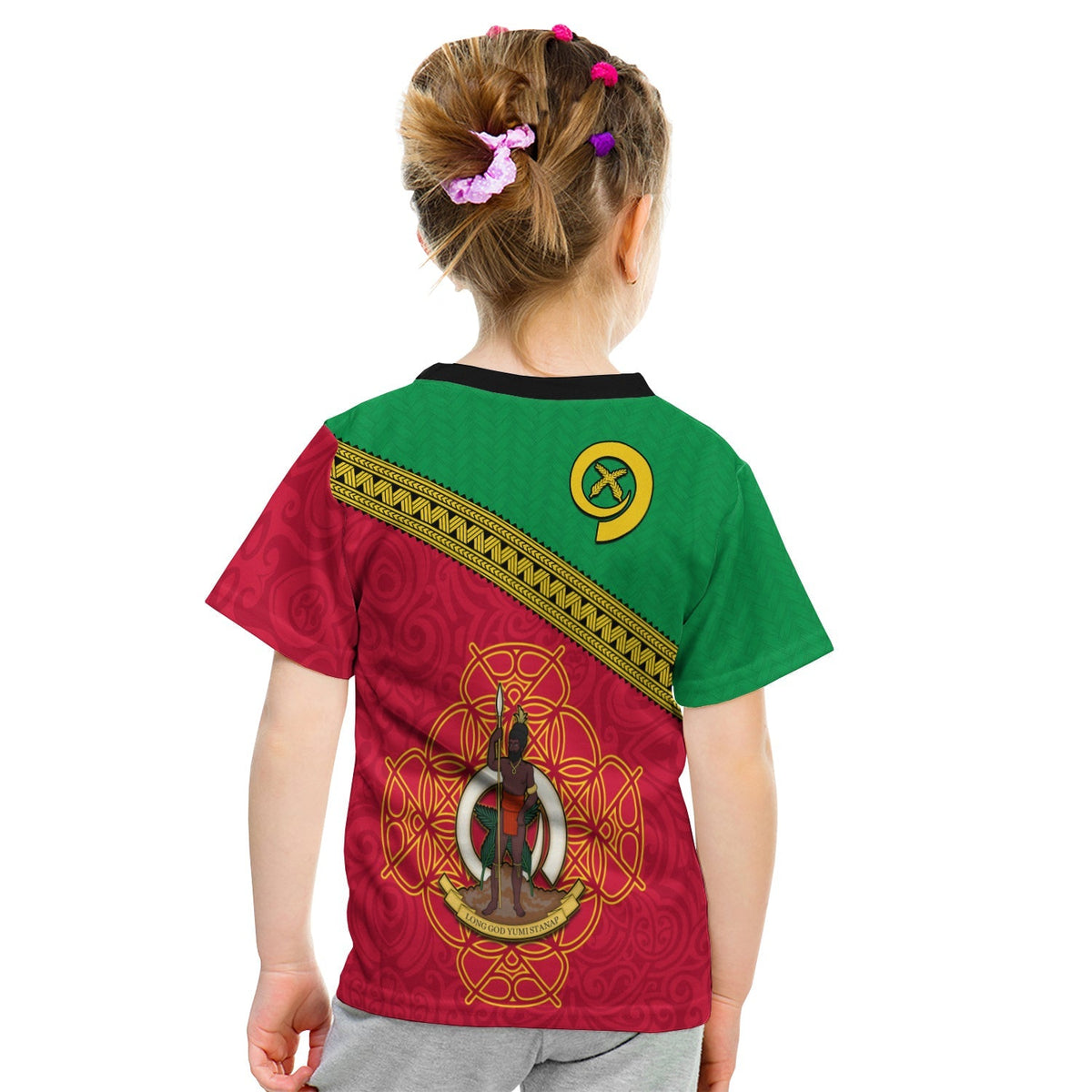 Custom Vanuatu T Shirt KID Pattern Sand Drawing LT13 - Wonder Print Shop