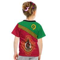 Custom Vanuatu T Shirt KID Pattern Sand Drawing LT13 - Wonder Print Shop