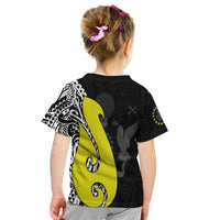 Custom Cook Islands T Shirt KID Matau Polynesian Simple Fish Hook LT13 - Wonder Print Shop
