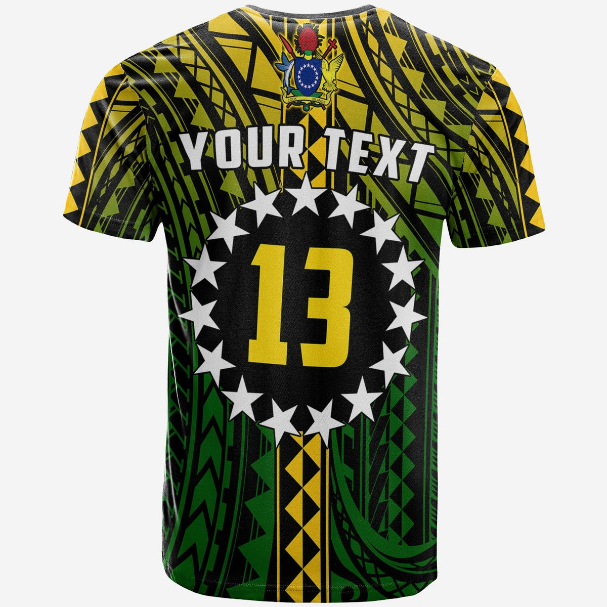 Custom Cook Islands T Shirt Polynesian Pattern Stars LT13 - Wonder Print Shop
