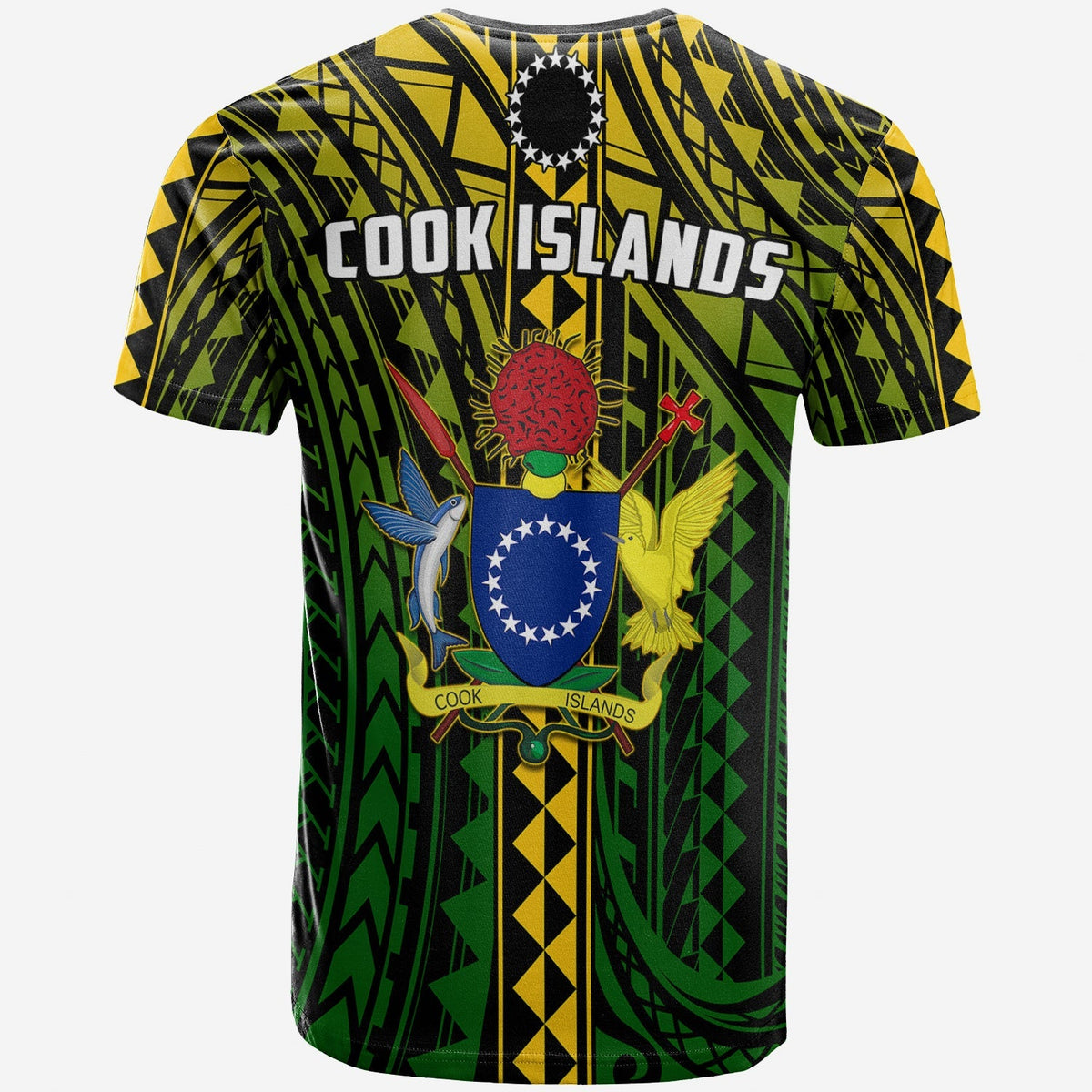 Cook Islands T Shirt Polynesian Pattern Stars LT13 - Wonder Print Shop
