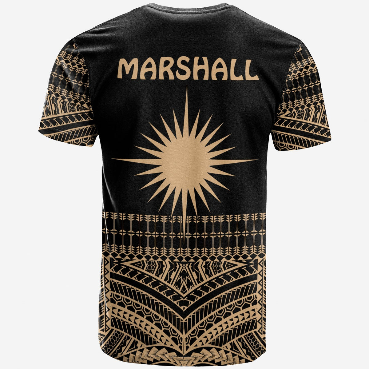Marshall Islands T Shirt Best Tattoo Version Golden LT13 - Wonder Print Shop