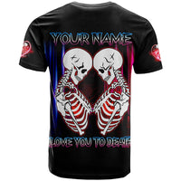 Love You To Death Skull Forever Love Couple All Over Print T Shirt LT13 - Wonder Print Shop