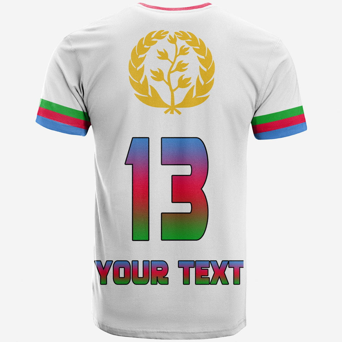 Custom Eritrea T Shirt Striped Sporty Style 02 LT13 - Wonder Print Shop