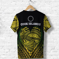 Custom Cook Islands T Shirt Pattern Always In My Heart LT13 - Wonder Print Shop