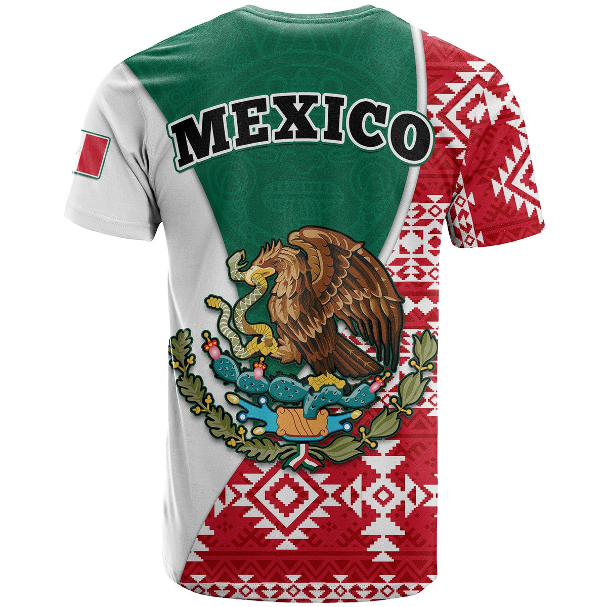 Happy Mexico Fathers Day T Shirt Mexican Aztec Pattern - Wonder Print Shop