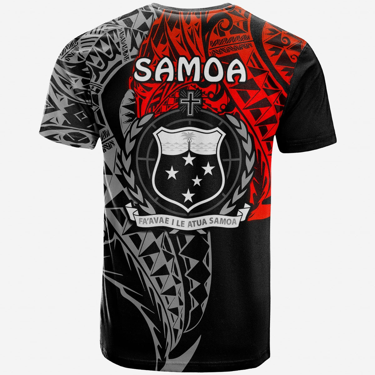 Custom Siva Samoa T Shirt Samoan Dance Mix Red Polynesian LT13 - Wonder Print Shop