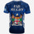 Fiji Rugby T Shirt Flying Fijians Blue Tapa Pattern LT13 - Wonder Print Shop