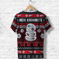 New Zealand Hei Tiki Christmas T Shirt Maori Meri Kirihimete LT13 - Wonder Print Shop