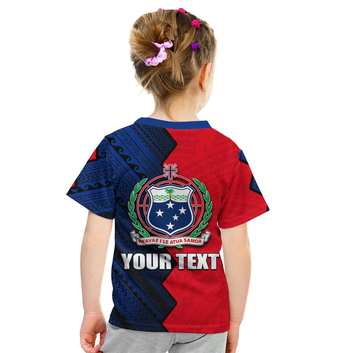 Custom F.A.S.T Samoa T Shirt KID Half Style LT6 - Wonder Print Shop