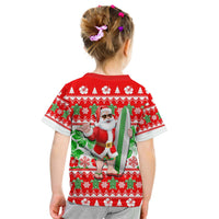 Hawaii Mele Kalikimaka Christmas T Shirt Kid Cool Santa Claus LT6 - Wonder Print Shop