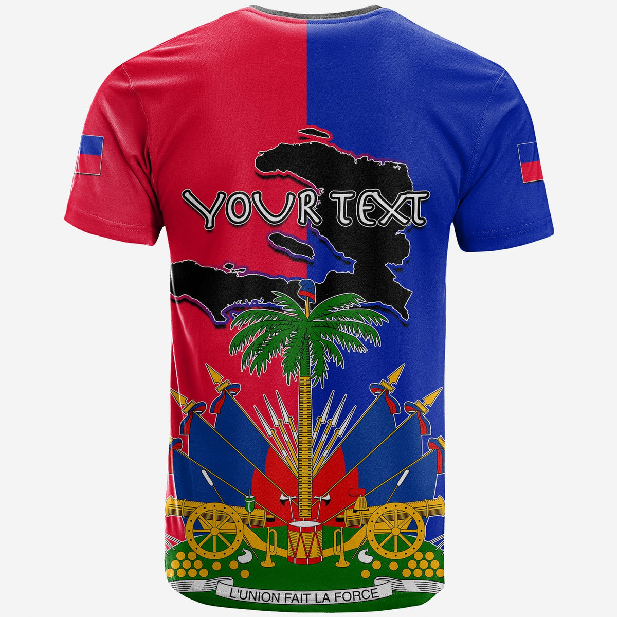 Custom Haiti T Shirt Flag Style LT6 - Wonder Print Shop