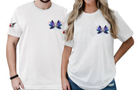 Love You To Death Gothic Skull Couple White All Over Print T Shirt LT13 - Wonder Print Shop