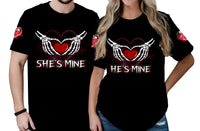 Love You To Death Skull Forever Love Couple All Over Print T Shirt LT13 - Wonder Print Shop