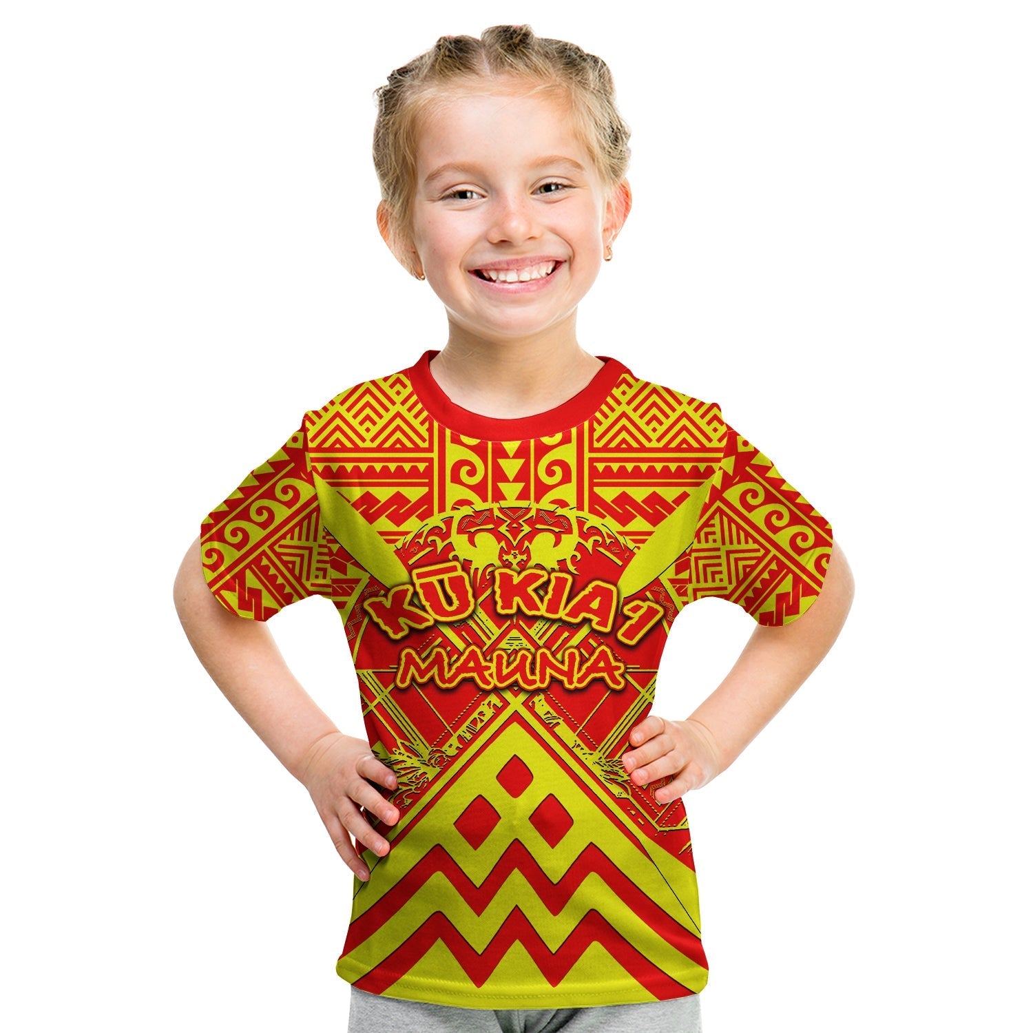 Custom Hawaii Mauna Kea T Shirt KID LT6 - Wonder Print Shop