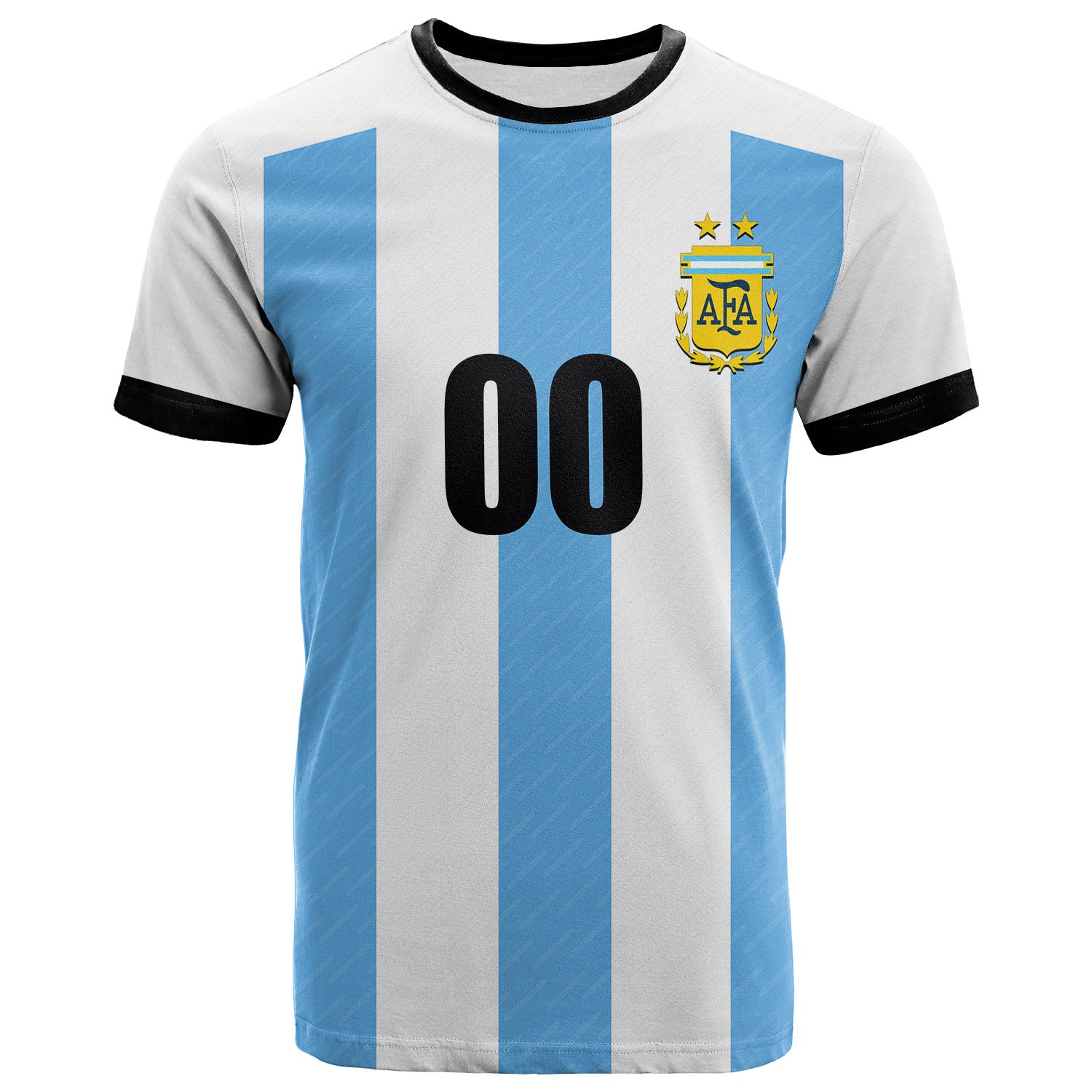 (Custom Personalised And Number) Argentina Home T Shirt Men's World Cup Soccer Jersey