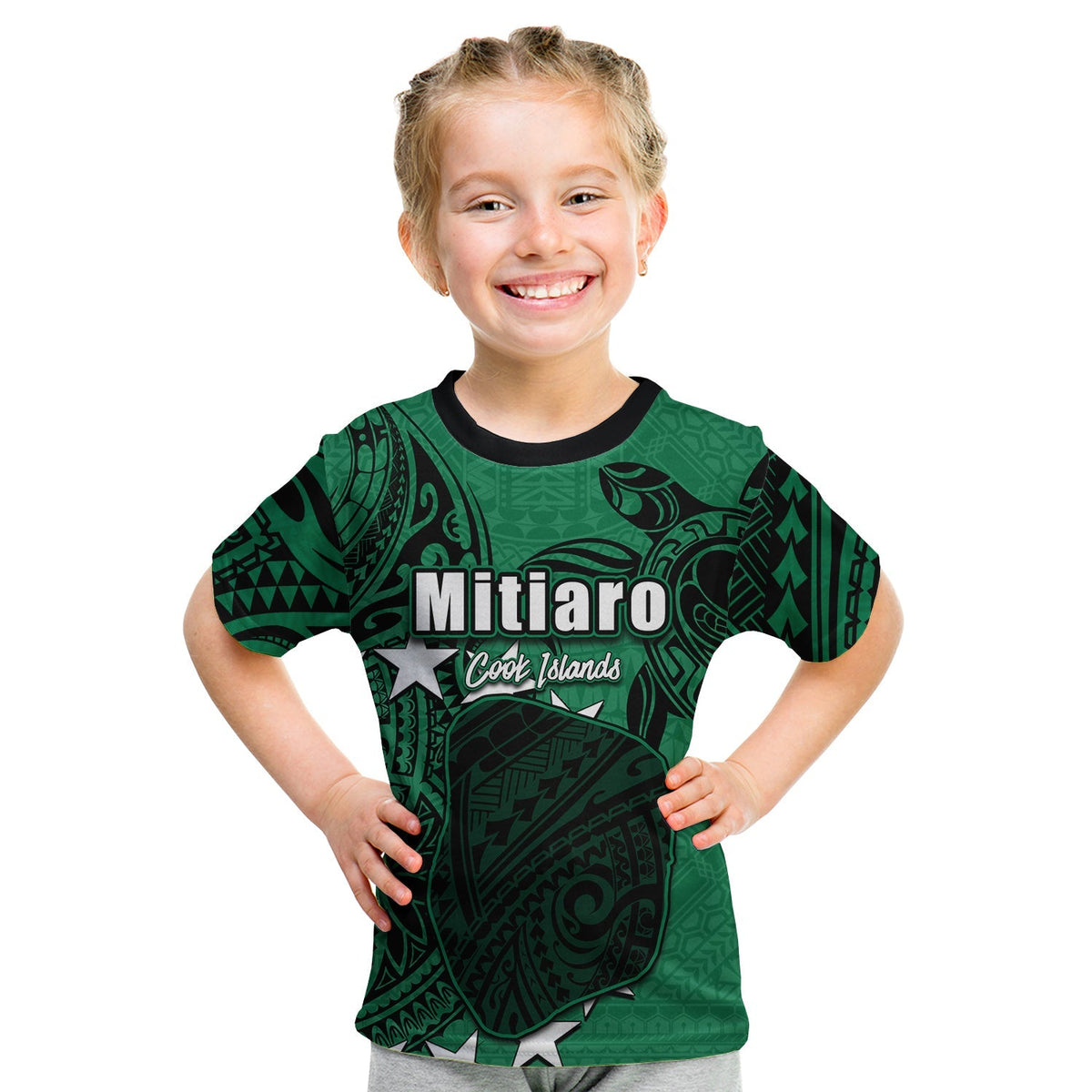 Custom Cook Islands T Shirt KID Mitiaro LT6 - Wonder Print Shop