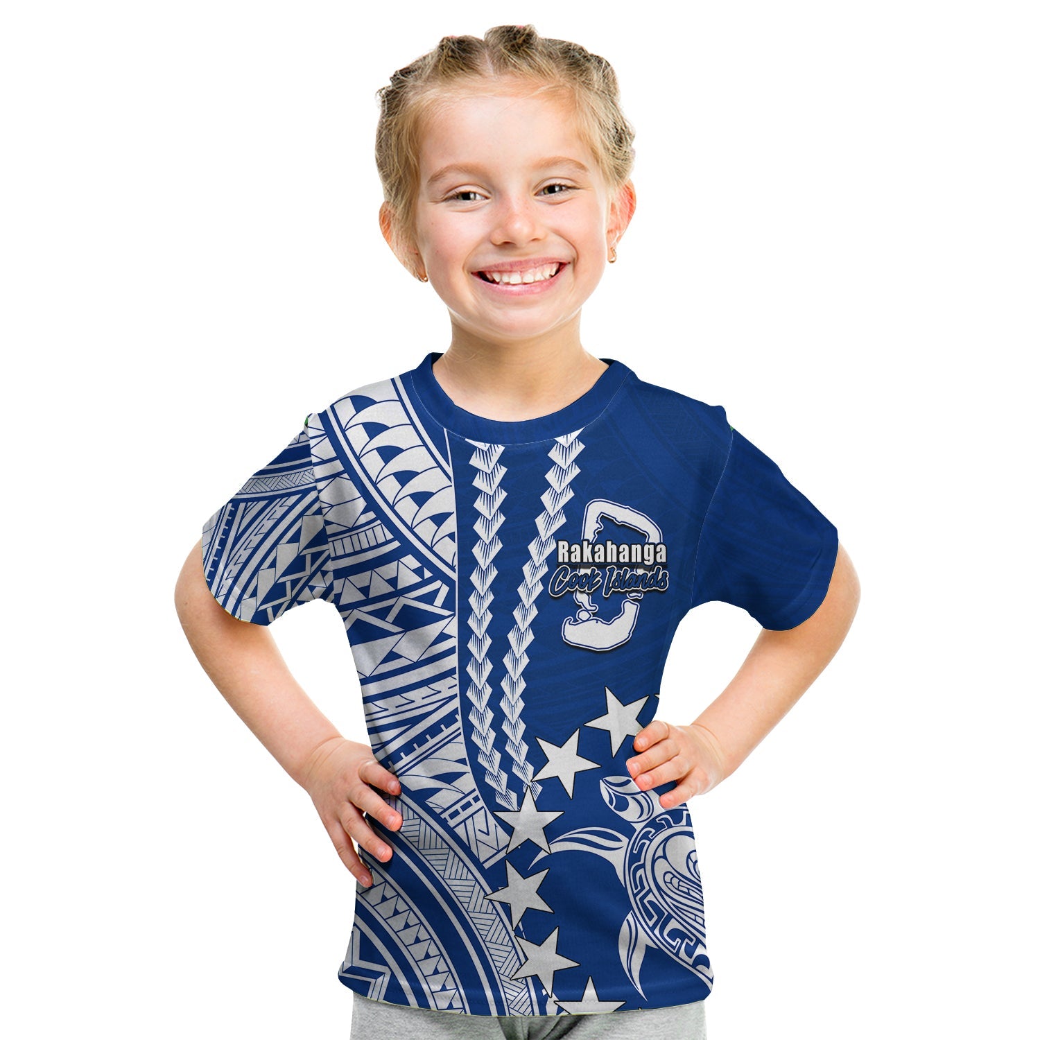 Cook Islands Rakahanga Polynesian T Shirt KID LT6 - Wonder Print Shop