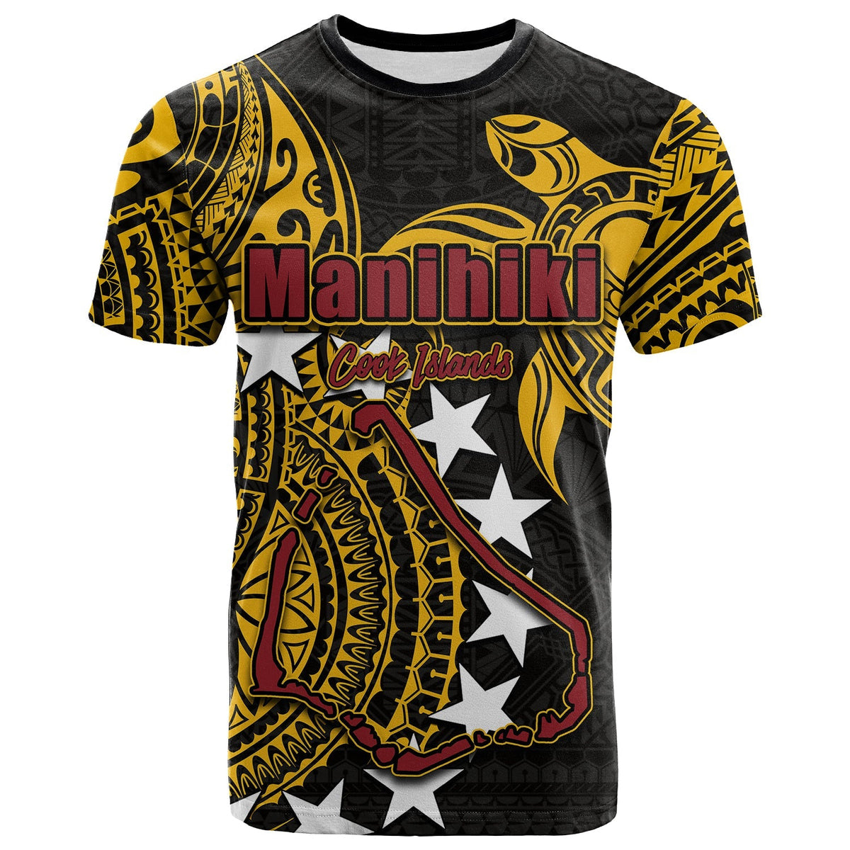 Custom Cook Islands T Shirt Manihiki LT6 - Wonder Print Shop