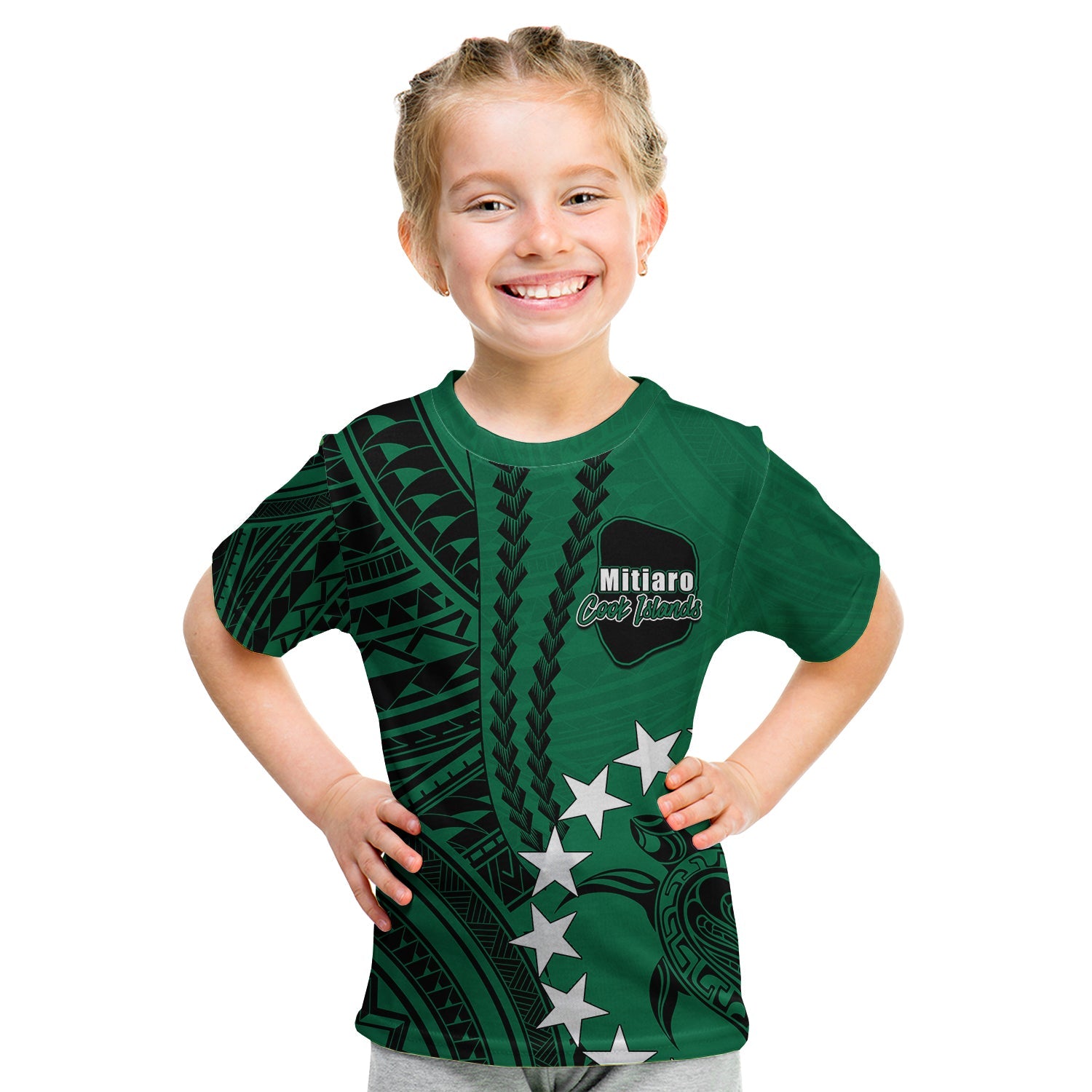 Cook Islands Mitiaro Polynesian T Shirt KID LT6 - Wonder Print Shop