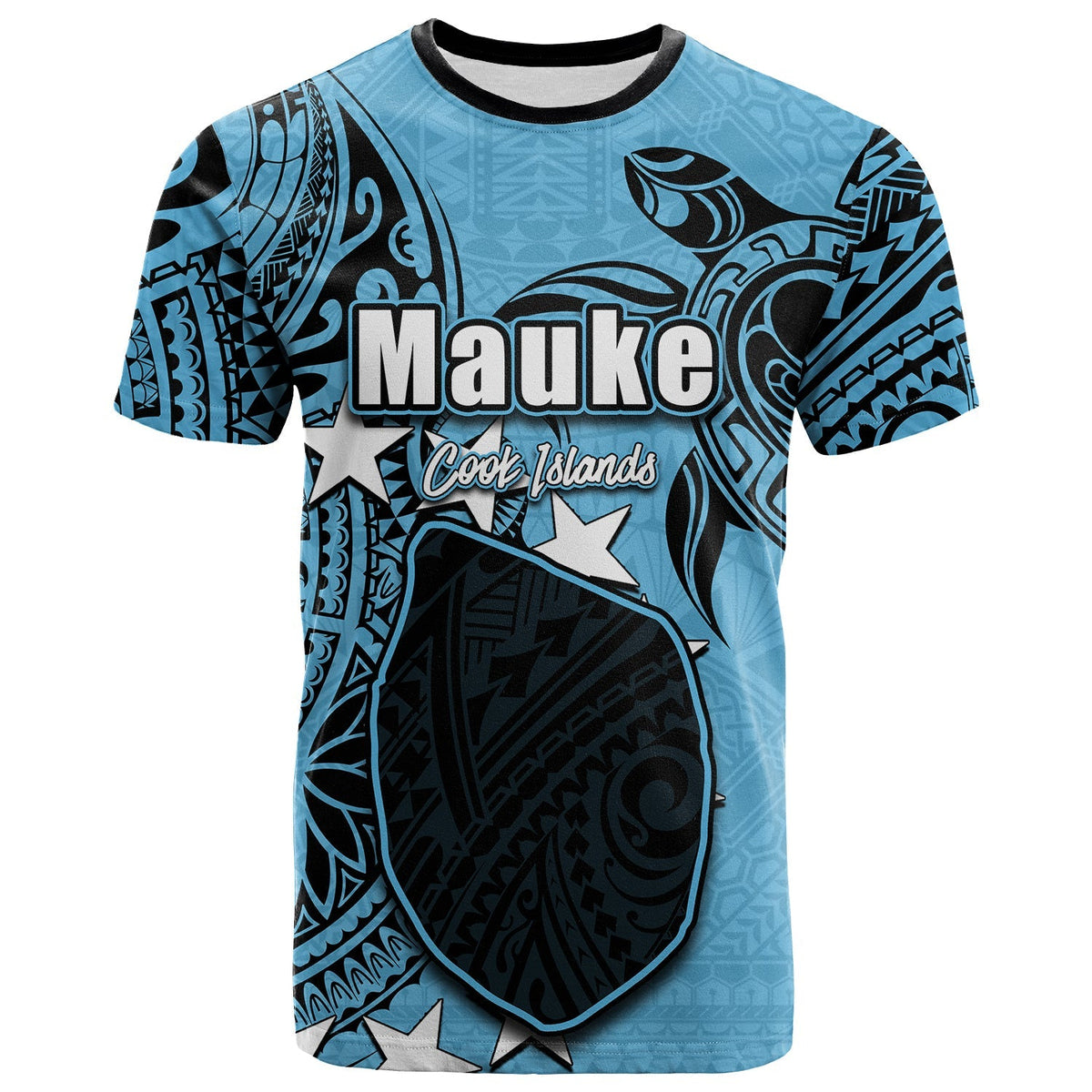 Custom Cook Islands T Shirt Mauke LT6 - Wonder Print Shop