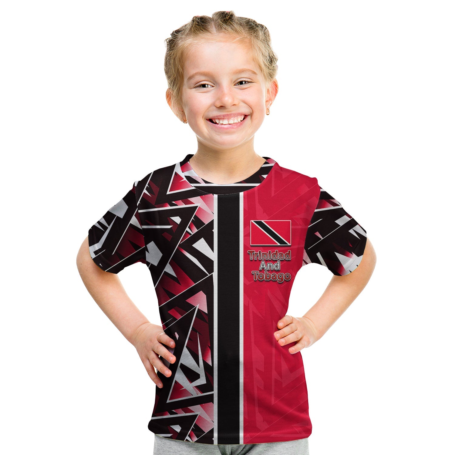 (Custom Personalised) Trinidad And Tobago T Shirt KID Sport Style LT6 - Wonder Print Shop