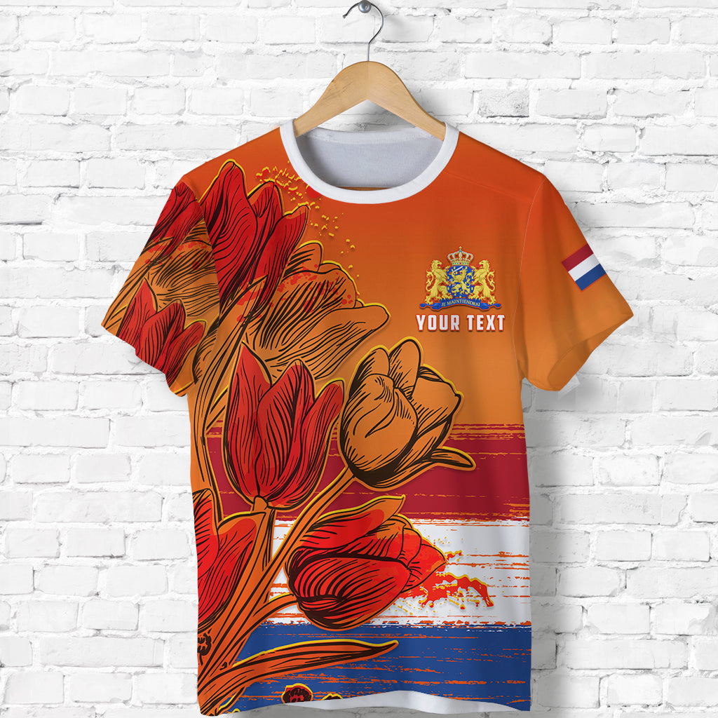 Custom Netherlands T Shirt Style Tulip National Flower LT13 - Wonder Print Shop