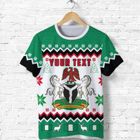Custom Nigeria Christmas T Shirt African Pattern LT13 - Wonder Print Shop
